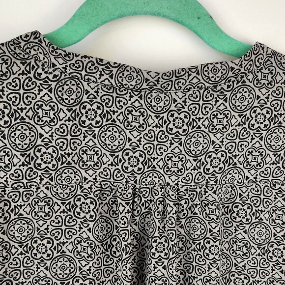 Ahlens Sweden Patterned Lightweight Button Front Blouse sz EU 38 US 8 - Picture 5 of 11